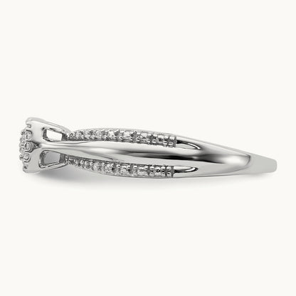 Cluster Engagement Ring, 0.10 ct tw