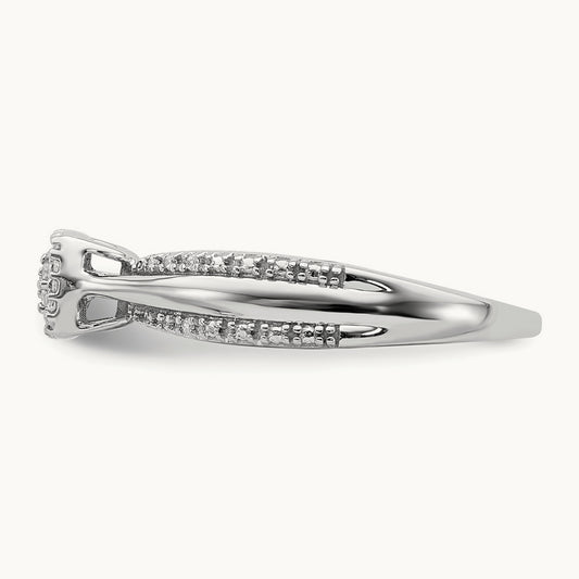 Cluster Engagement Ring, 0.10 ct tw