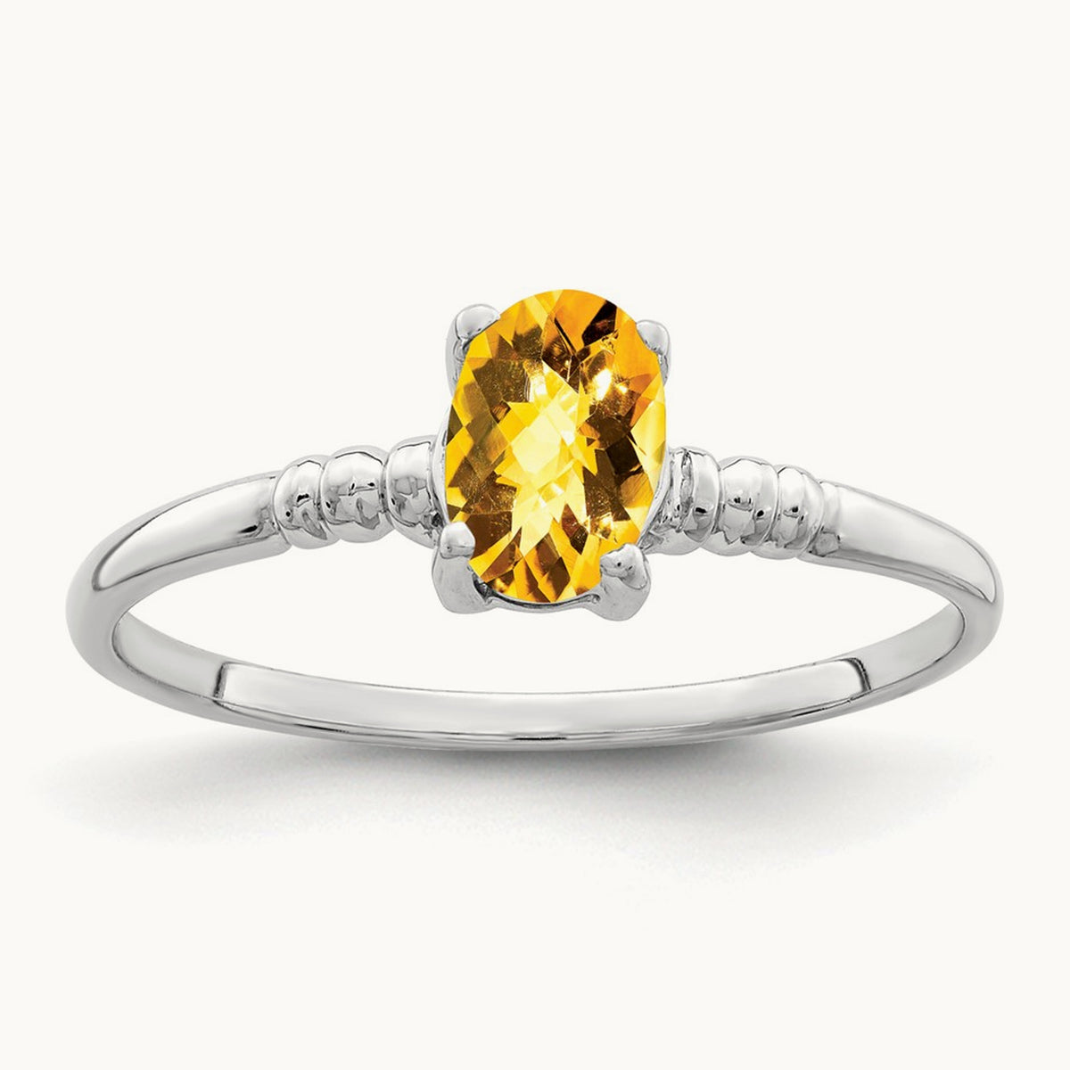 Oval Citrine Checker ring — photo set