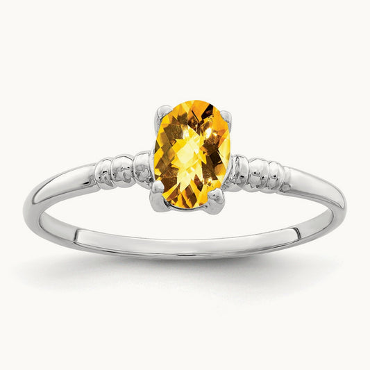 Oval Citrine Checker ring — photo set