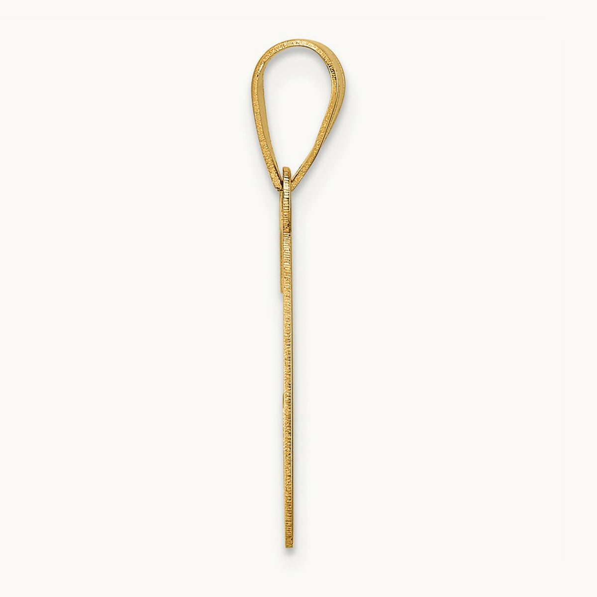 Polished Initial Pendant — C