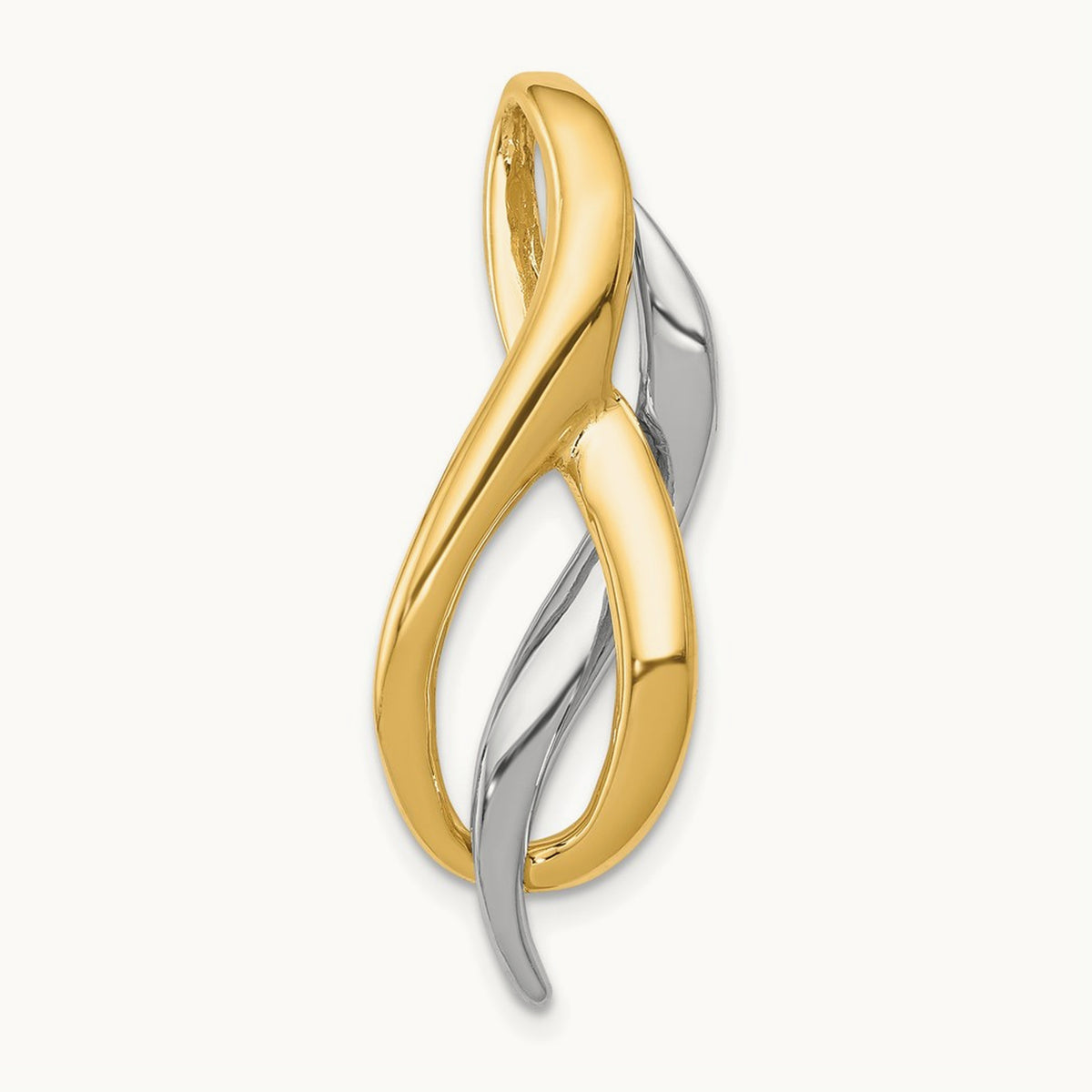 Slide, 14K Two-tone