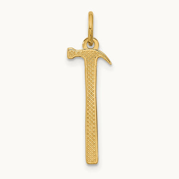 Fancy Hammer, 14K Yellow Gold