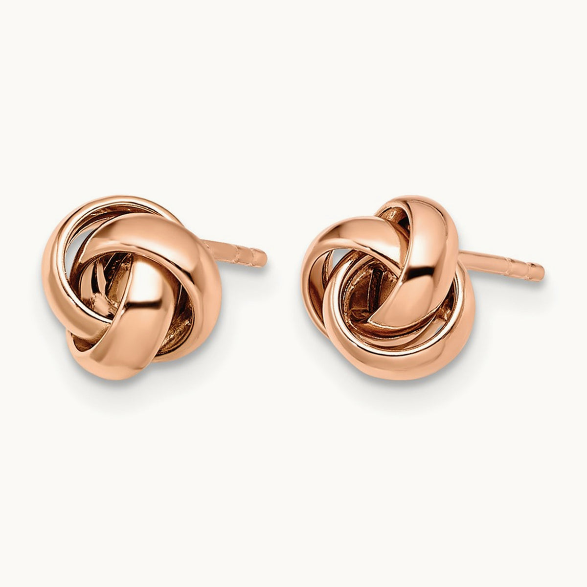 Polished Post Earrings — Leslie's — 14K Rose Gold