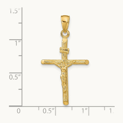 Crucifix Pendant — 14K Yellow Gold