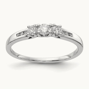 Diamond Ring, 14K White Gold