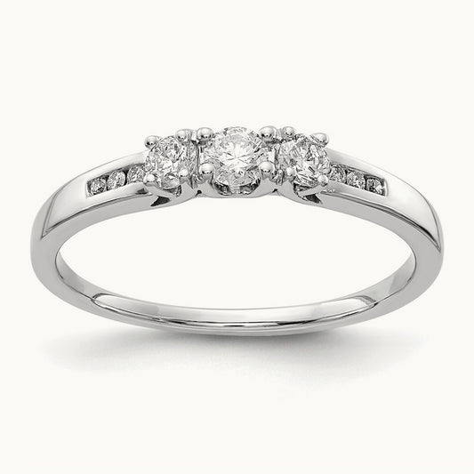 Diamond Ring, 14K White Gold