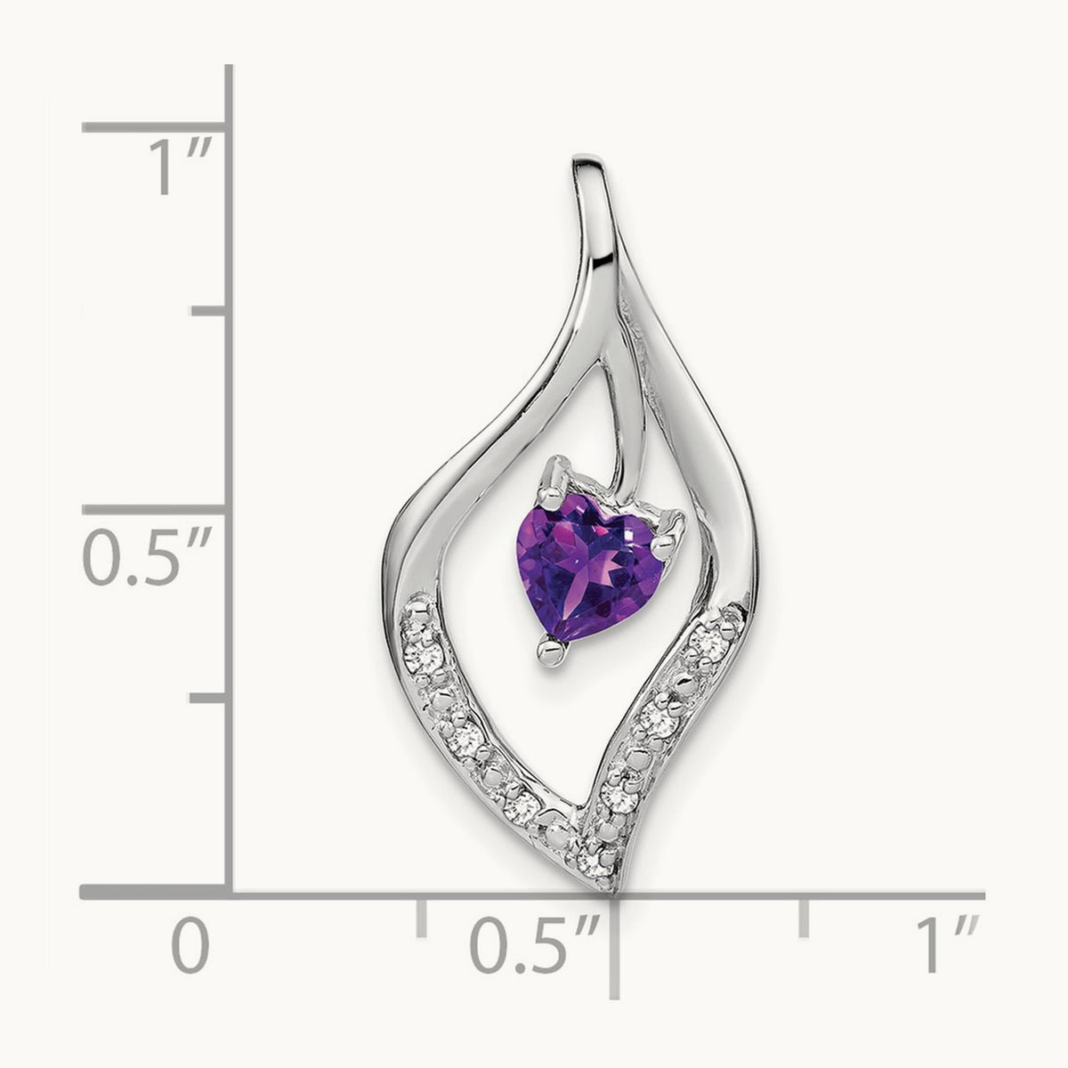Amethyst and Diamond Pendant — photo set