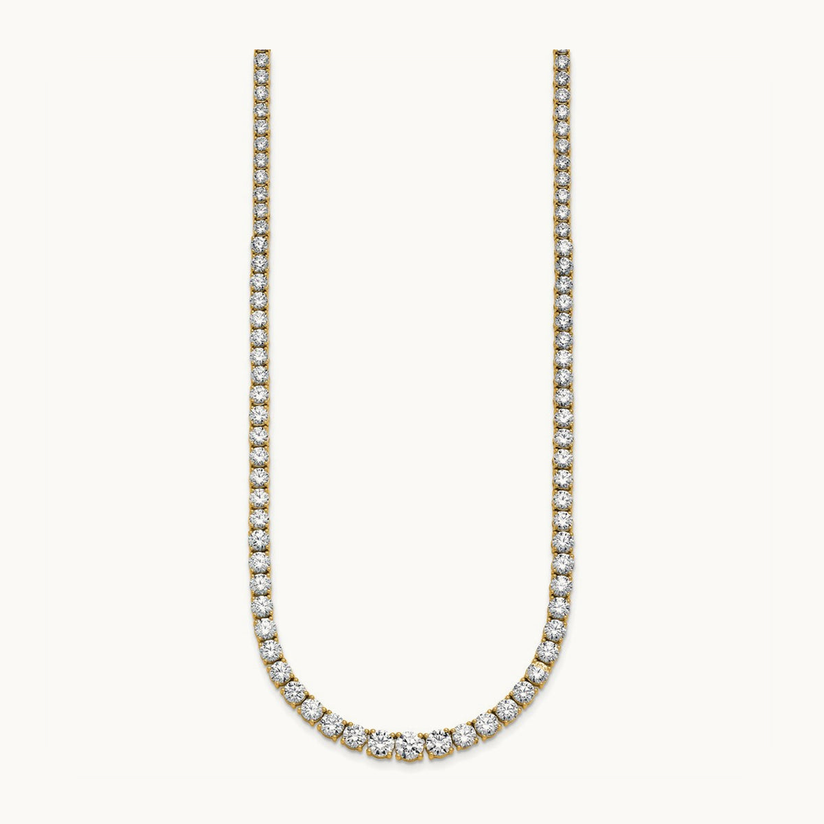 Graduated Tennis Necklace, 19.00 ct tw Lab-Grown Diamond