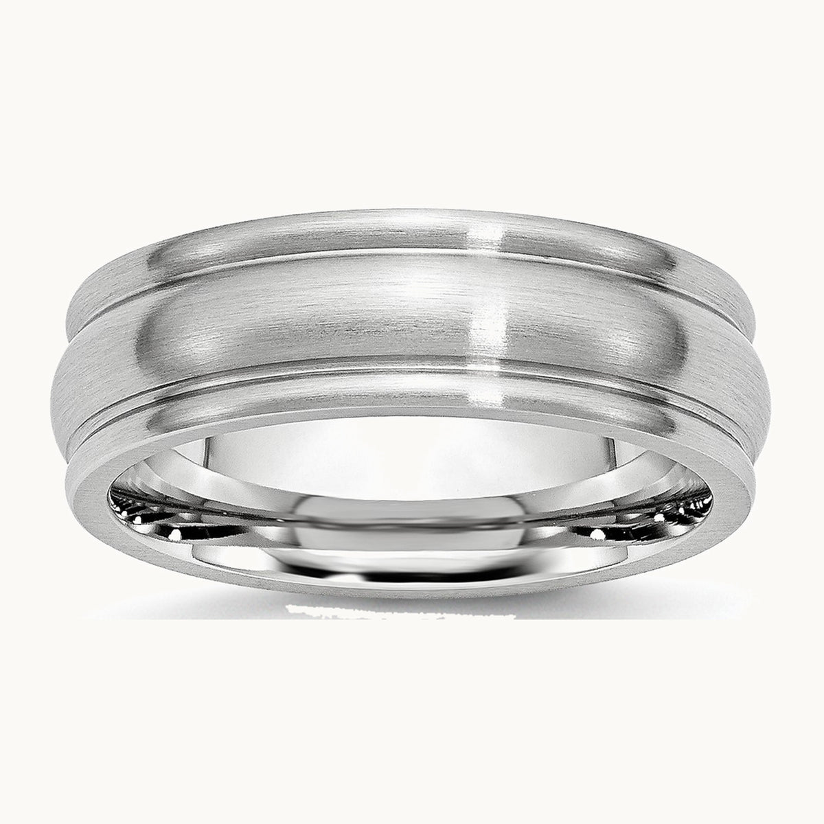 Cobalt Satin Rounded Edge Band — photo set