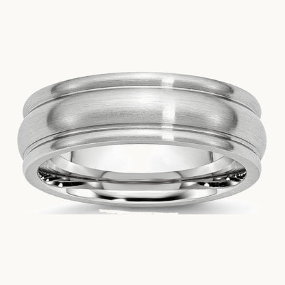 Cobalt Satin Rounded Edge Band — photo set