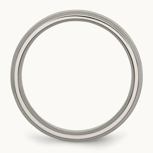 Brushed and Polished Grooved Band — photo set