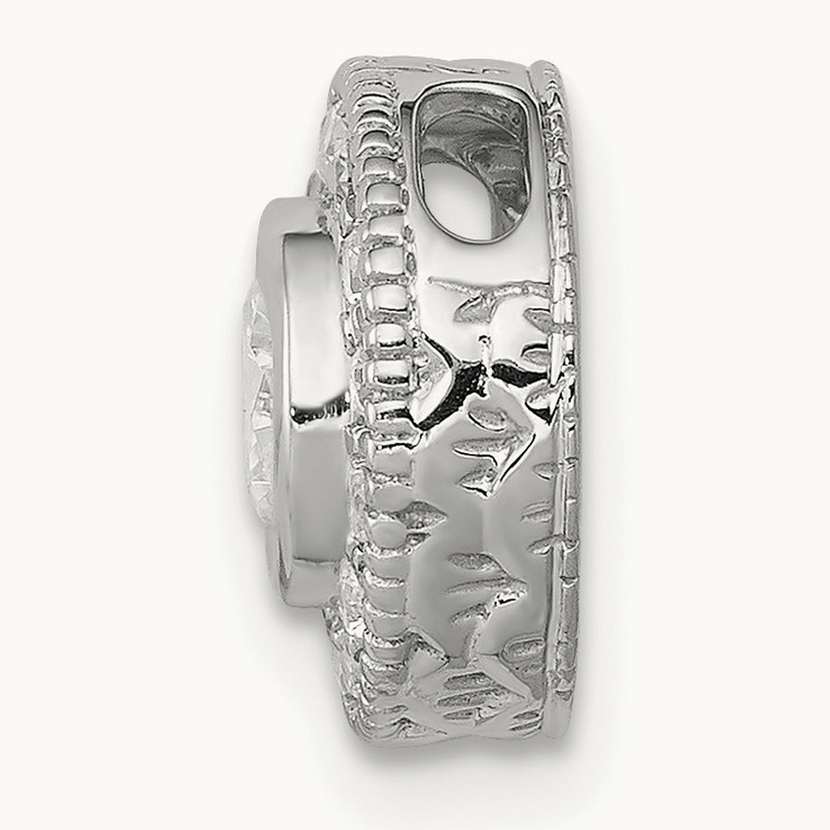 Round Halo Chain Slide, 0.50 ct tw Lab-Grown Diamond