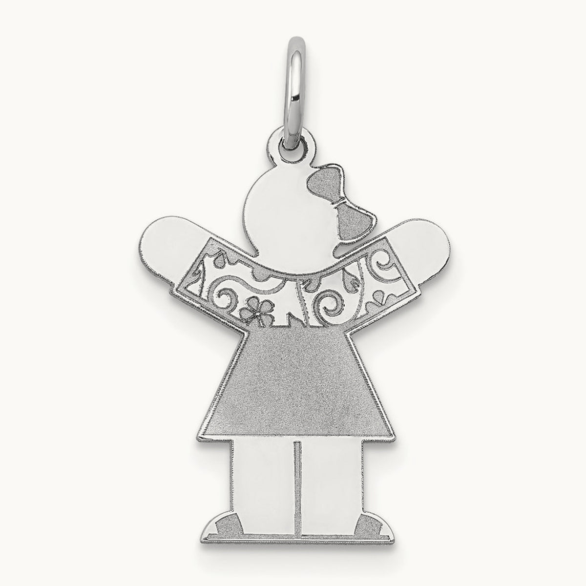 Kid Charm, 14K White Gold