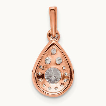 Teardrop Dangle Pendant, 0.50 ct tw Lab-Grown Diamond