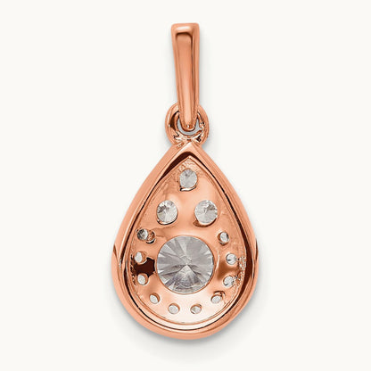 Teardrop Dangle Pendant, 0.50 ct tw Lab-Grown Diamond