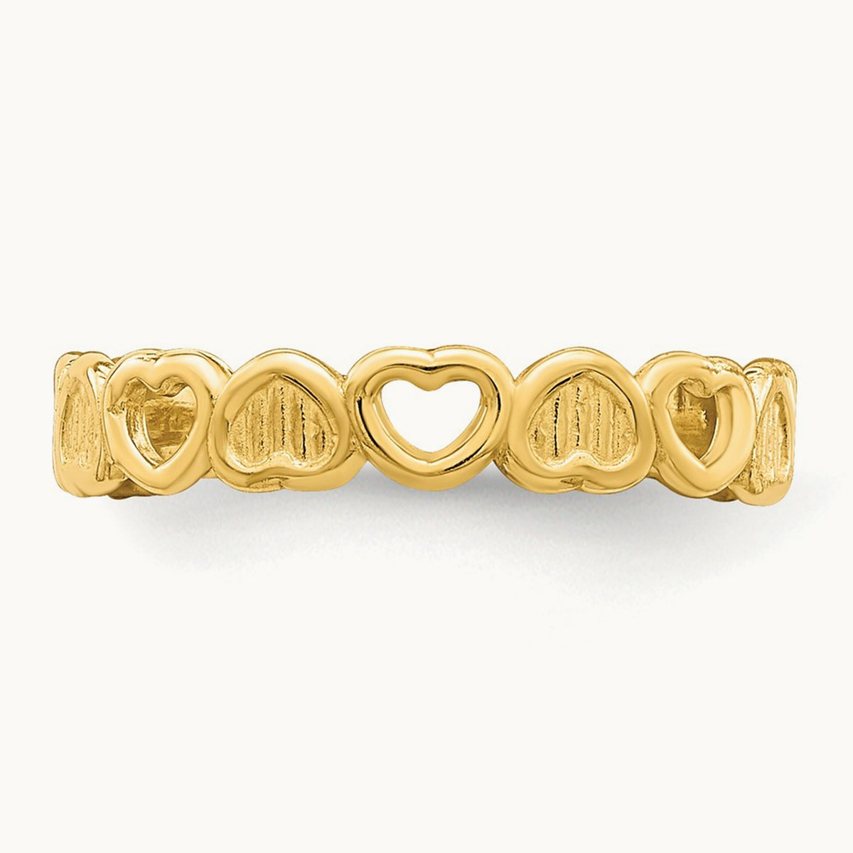 Adjustable Heart Toe Ring, 14K