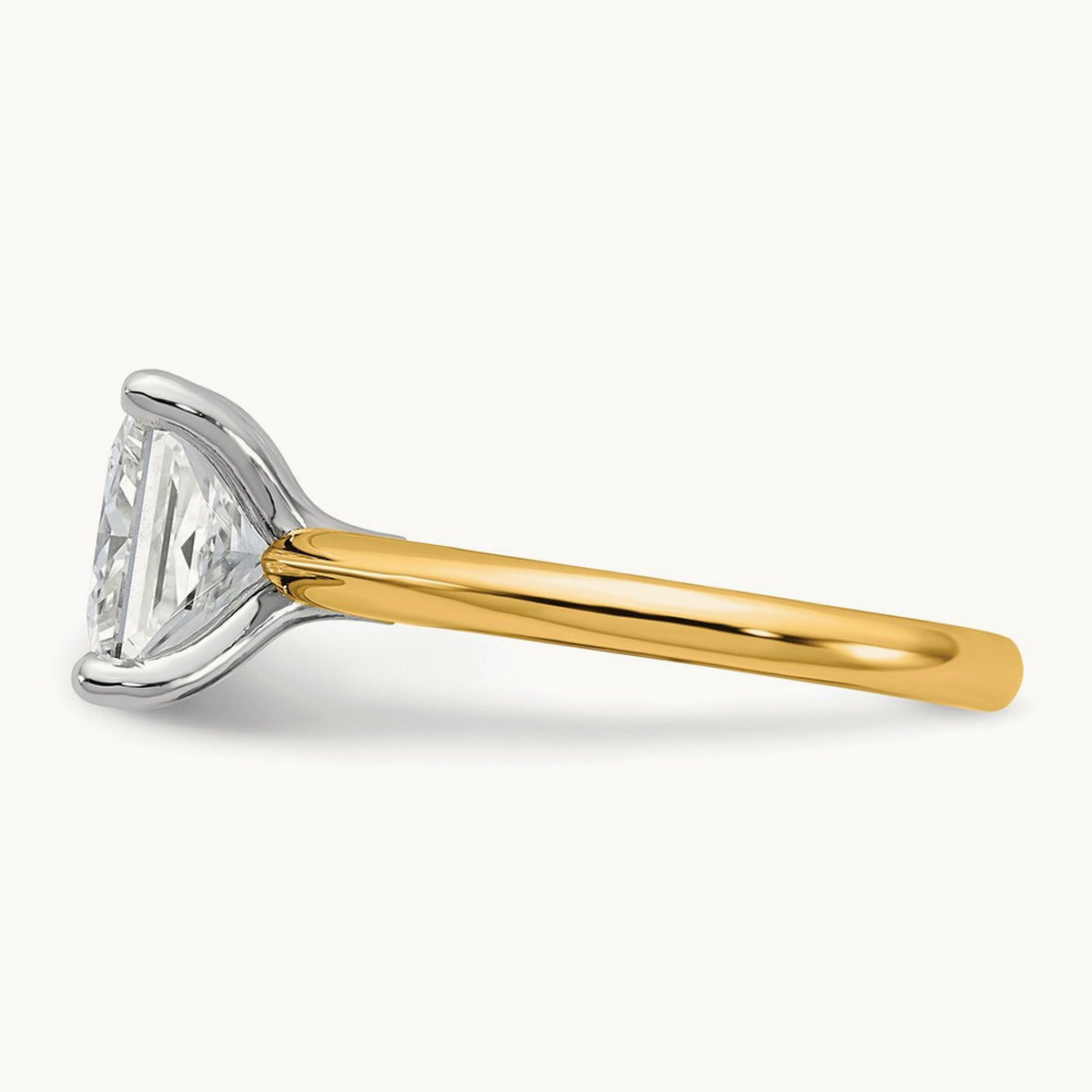 Princess 8X Ring, 4.00 ct tw Lab-Grown Diamond — 14K Two-Tone