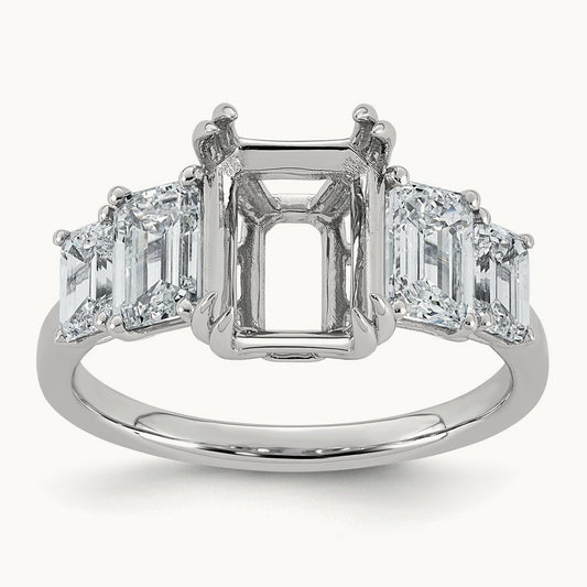 Semi-Mount Ring, 2.00 ct tw Lab-Grown Diamond