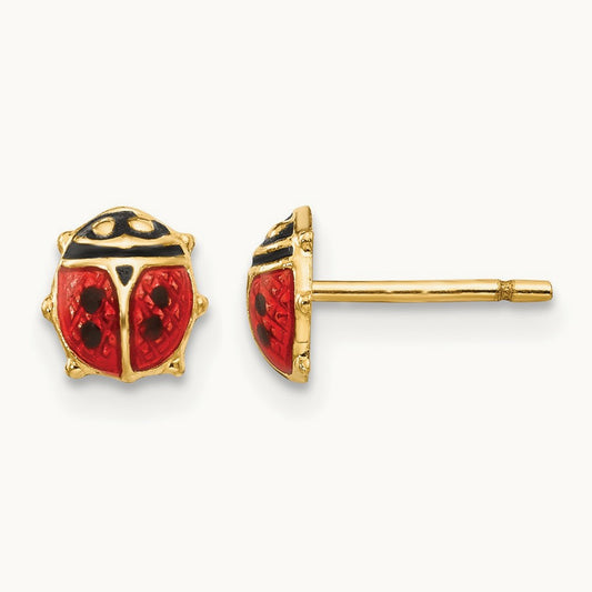 Madi K Enamel Ladybug Post Earrings — photo set