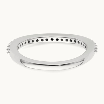 Diamond Wedding Band, 14K White Gold