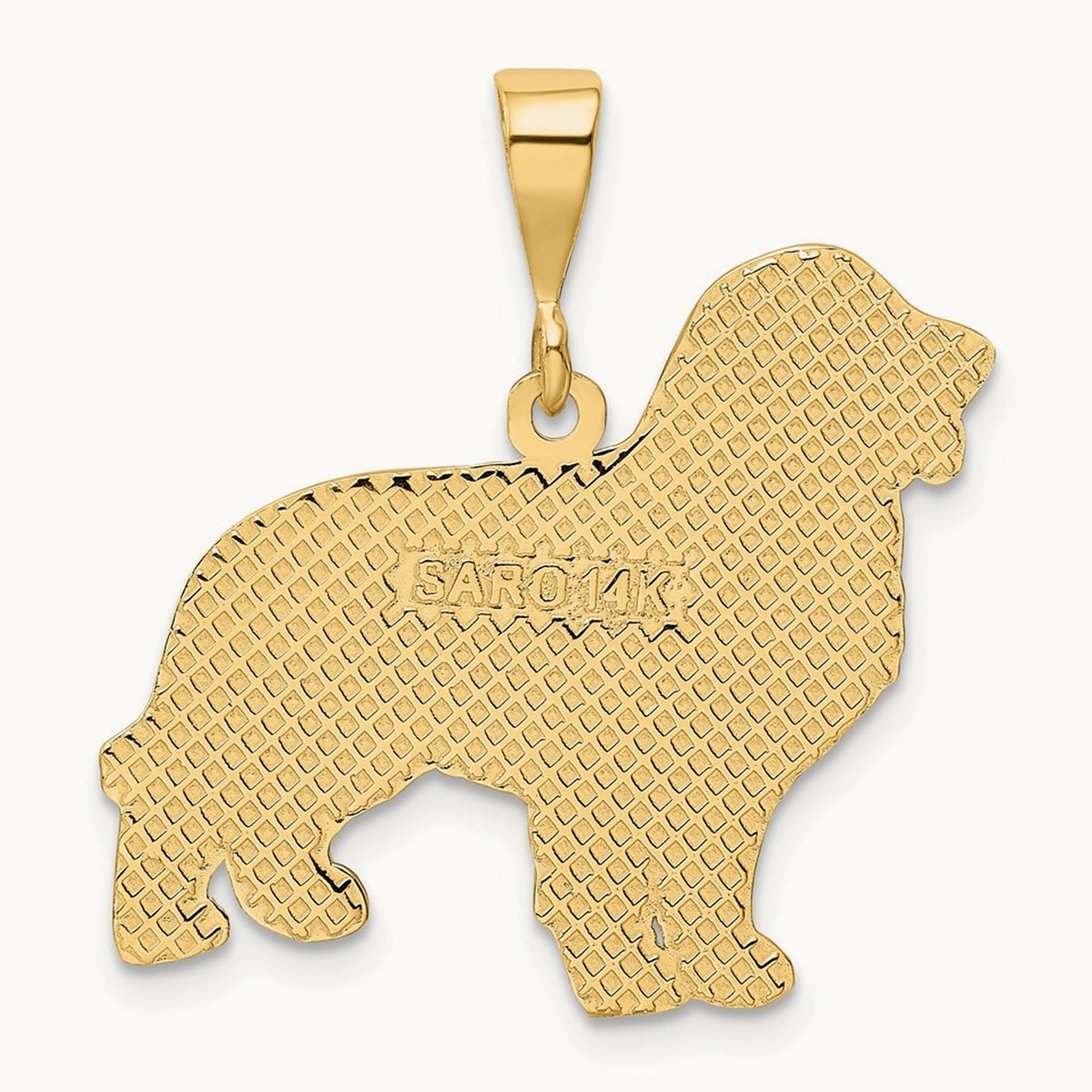 Golden Retriever Pendant, 14K