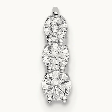 3 Stone Chain Slide, 1/4-1 ct Lab-Grown Diamond