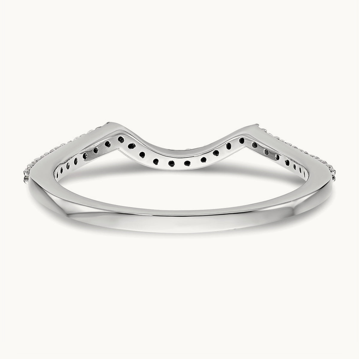 Diamond Wedding Band, 14K White Gold