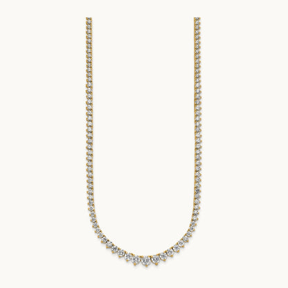 Graduated Tennis Necklace, 11.50 ct tw Lab-Grown Diamond