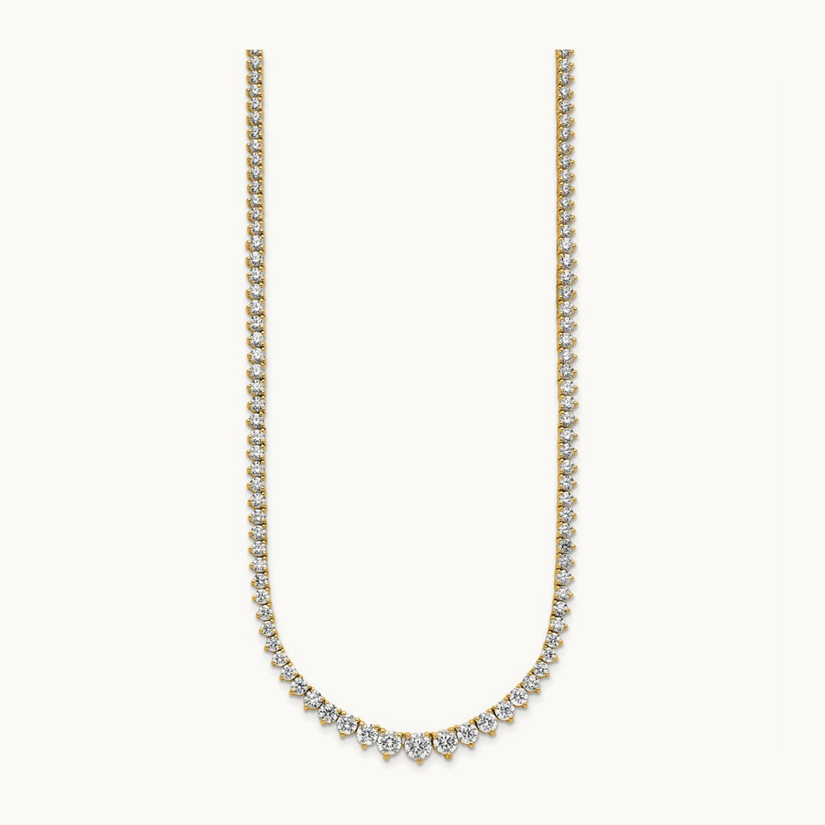 Graduated Tennis Necklace, 11.50 ct tw Lab-Grown Diamond