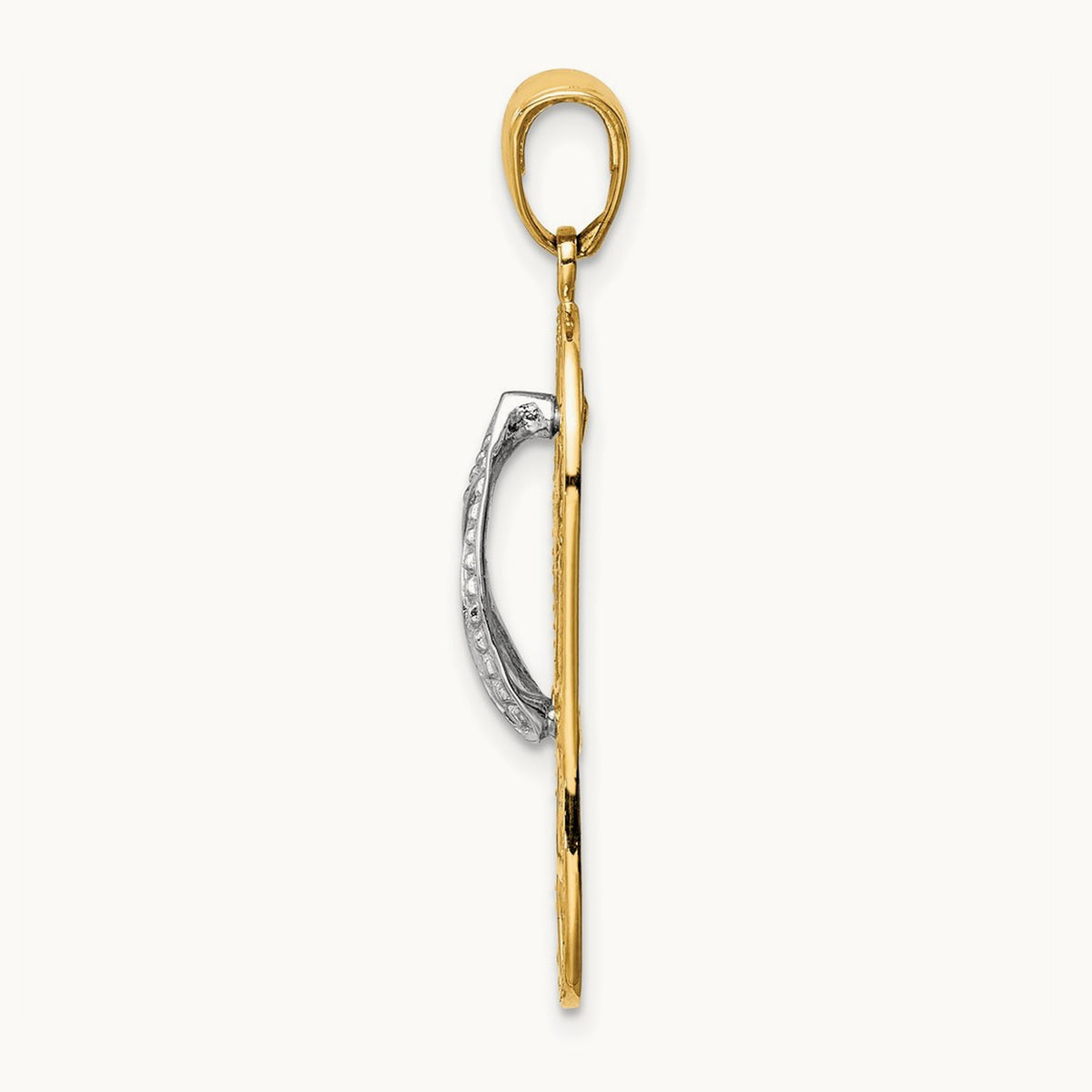 Starfish Flip-Flop Pendant, 14K Two-tone