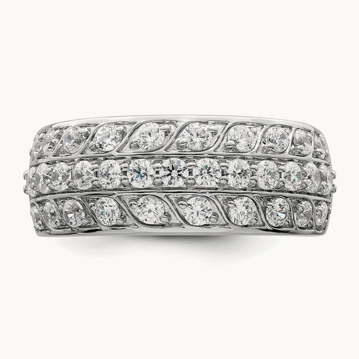 Complete Diamond Band, 14K White Gold