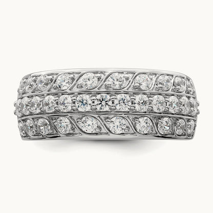 Complete Diamond Band, 14K White Gold