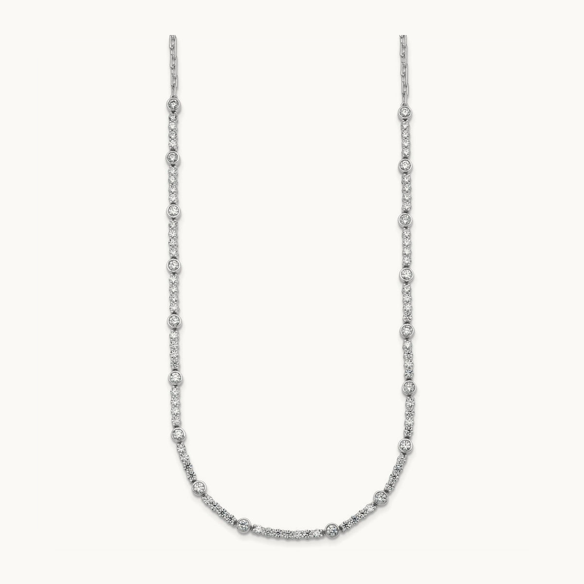 Fashion Tennis Necklace, 3.50 ct tw Lab-Grown Diamond