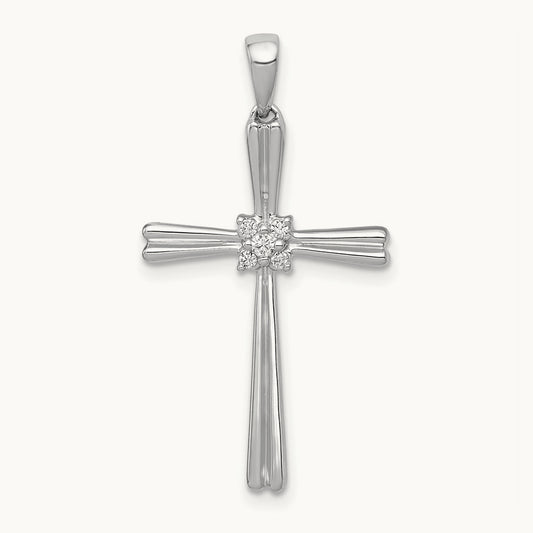 1/20ct. Diamond Cross Pendant — photo set