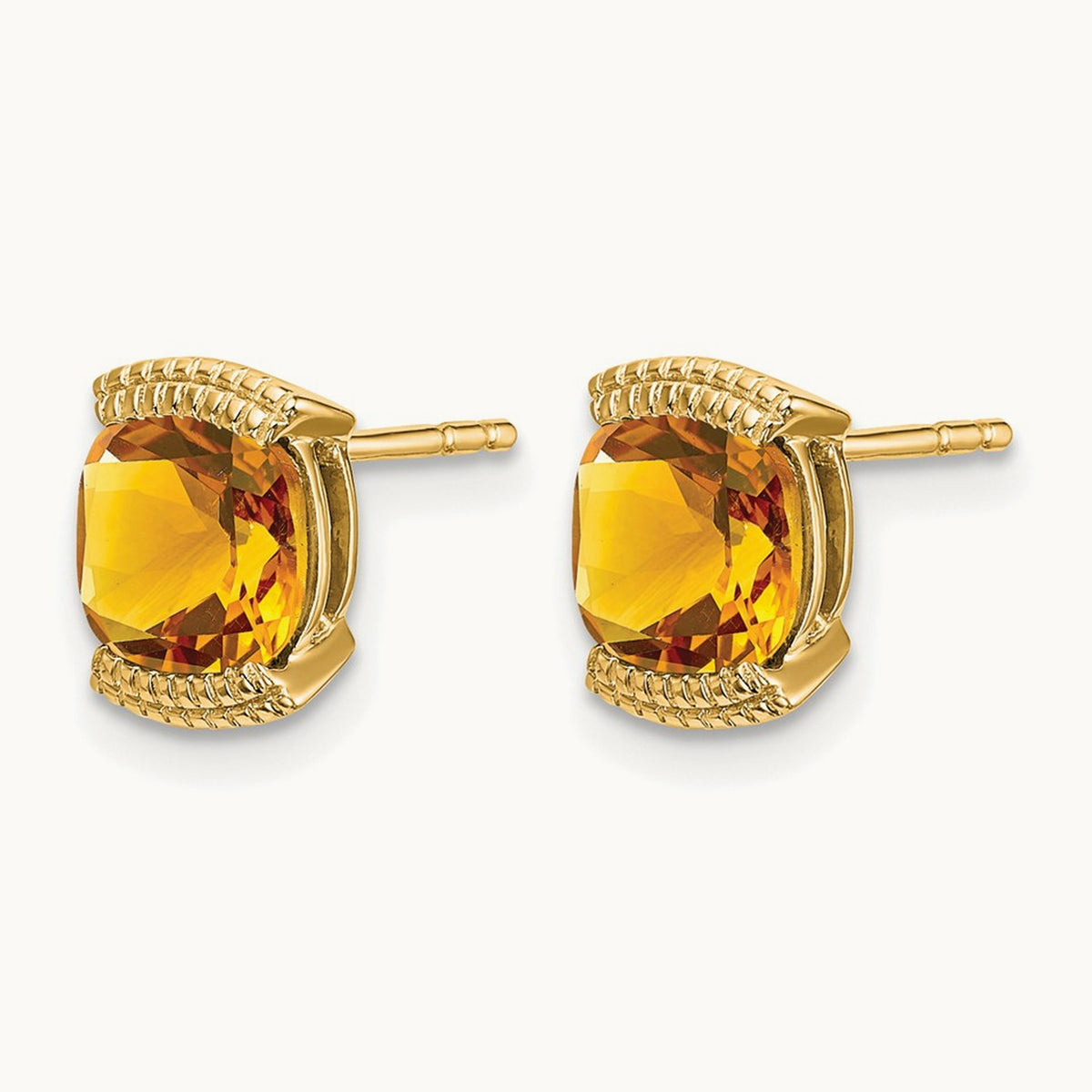 Citrine Post Earrings — photo set