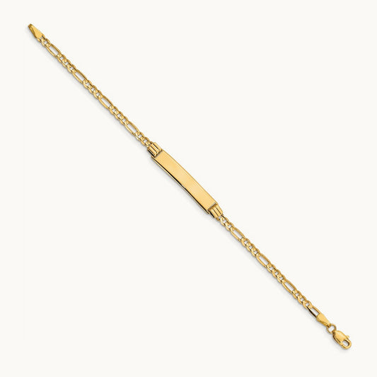 Children's Figaro Link ID Bracelet, 14K