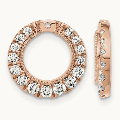 Circle Earring Jackets, 1.50 ct tw Lab-Grown Diamond