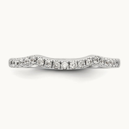 Diamond Wedding Band, 14K White Gold