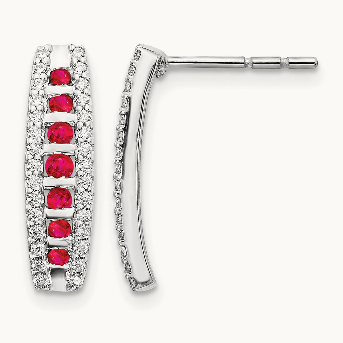 Diamond and Ruby Fancy Earrings — photo set