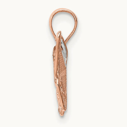 w/ Diamond-cut Butterfly Pendant — photo set