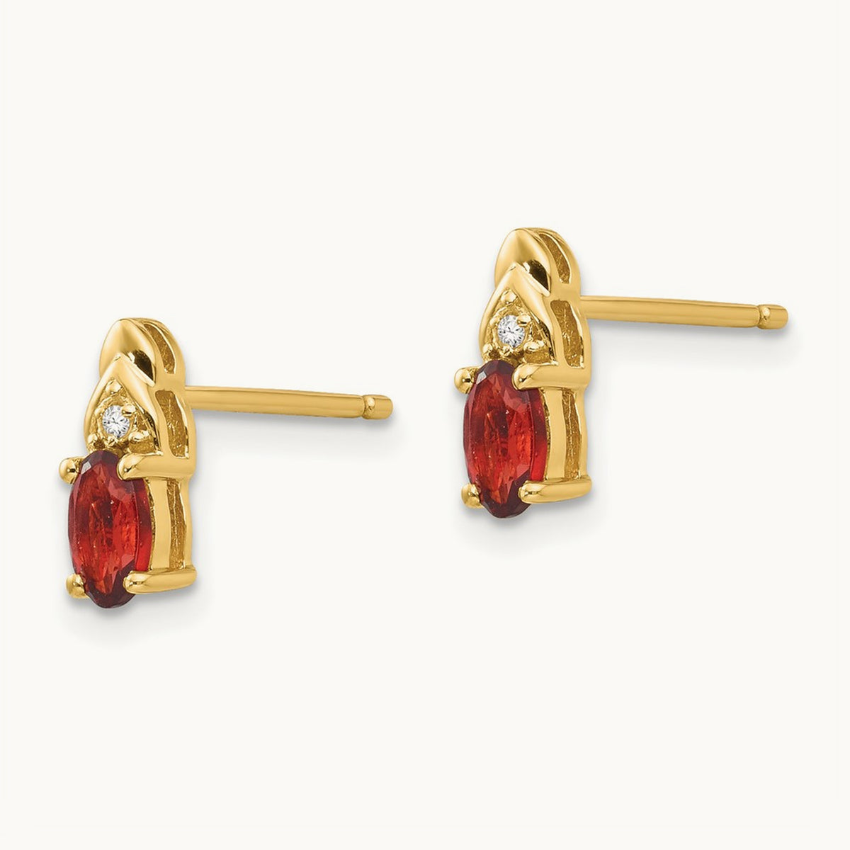 Garnet and Diamond Earrings — photo set
