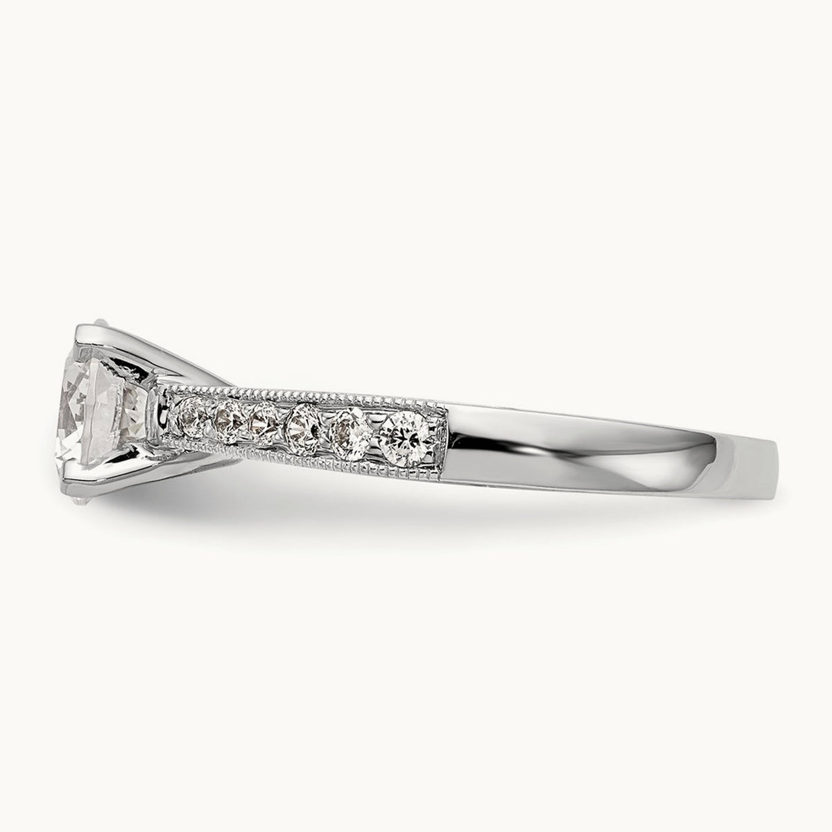 Semi-Mount Engagement Ring, 0.25 ct tw Lab-Grown Diamond
