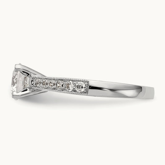 Semi-Mount Engagement Ring, 0.25 ct tw Lab-Grown Diamond