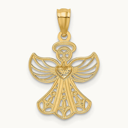 w/ Filigree Angel Pendant — photo set
