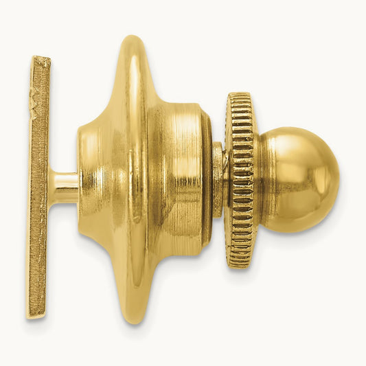 Men's Square with Line Design Tie Tac, 14K