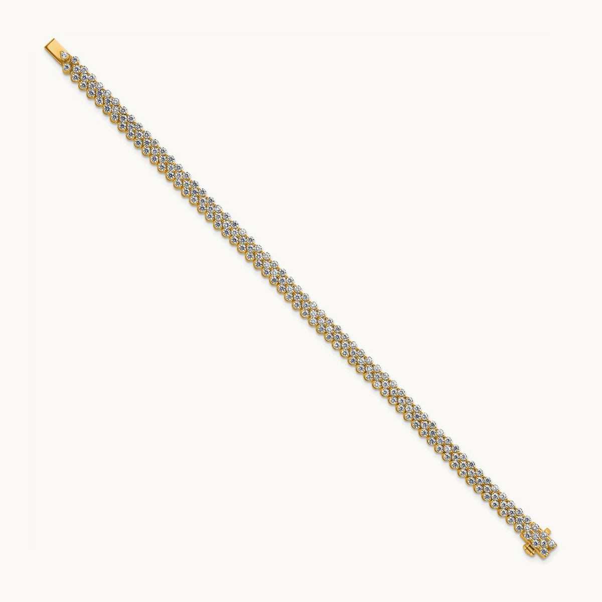 Tennis Bracelet, 5.00 ct tw Lab-Grown Diamond — 14K Yellow Gold