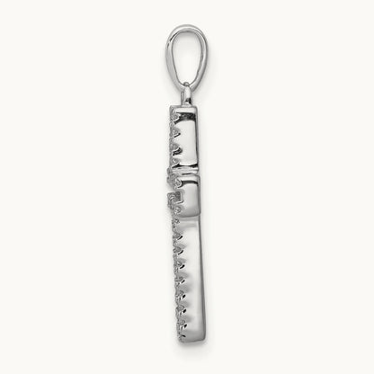 1/8ct. Diamond Cross Pendant — photo set