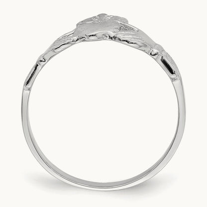 Claddagh Ring, 14K White Gold