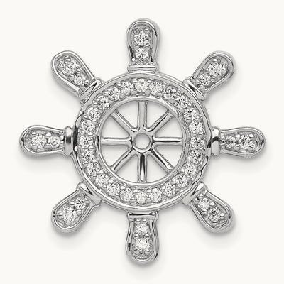 1/4ct. Diamond Ship Wheel Pendant — photo set